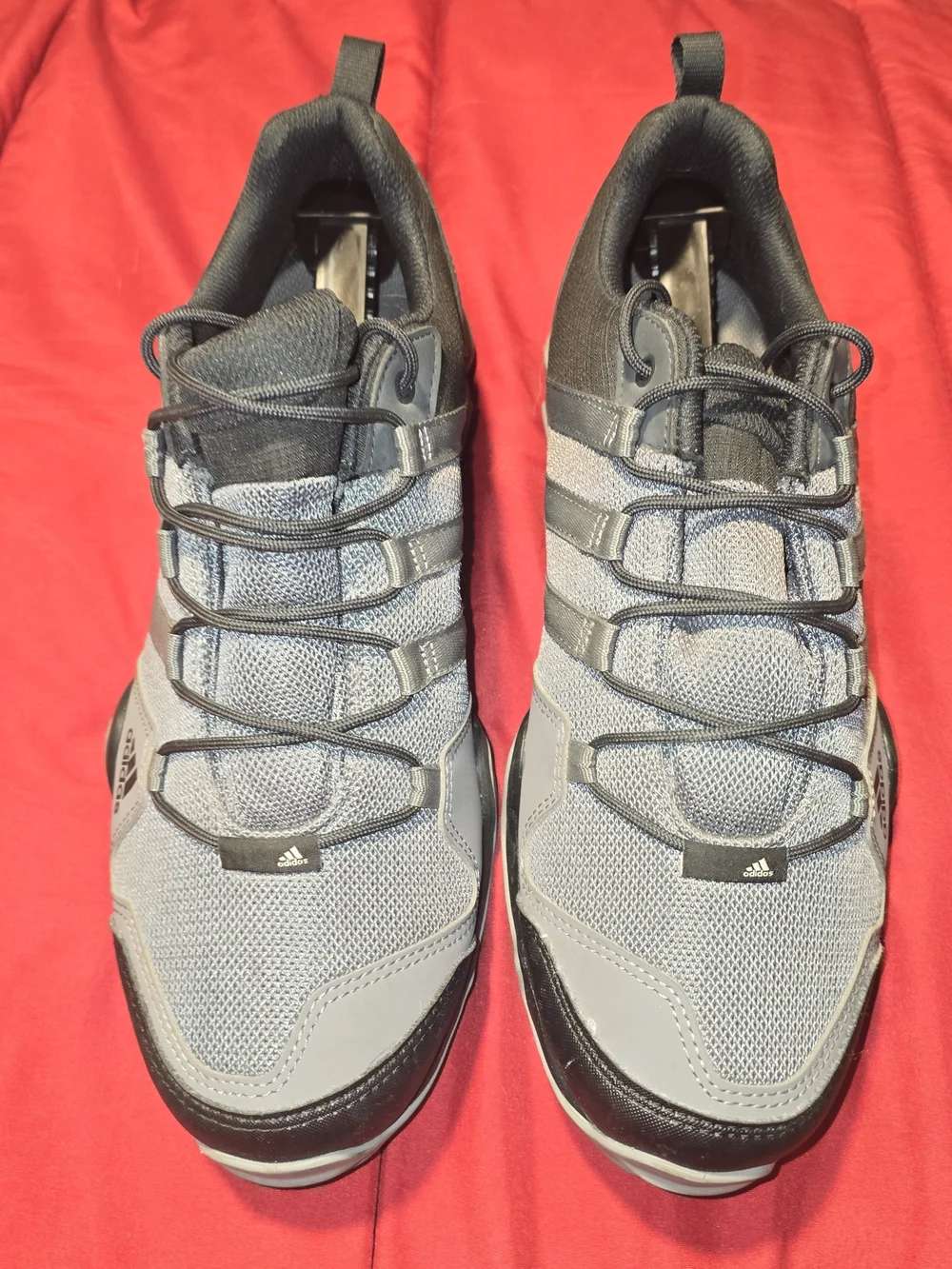adidas Men’s Terrex Gray and Black Trail Sneakers